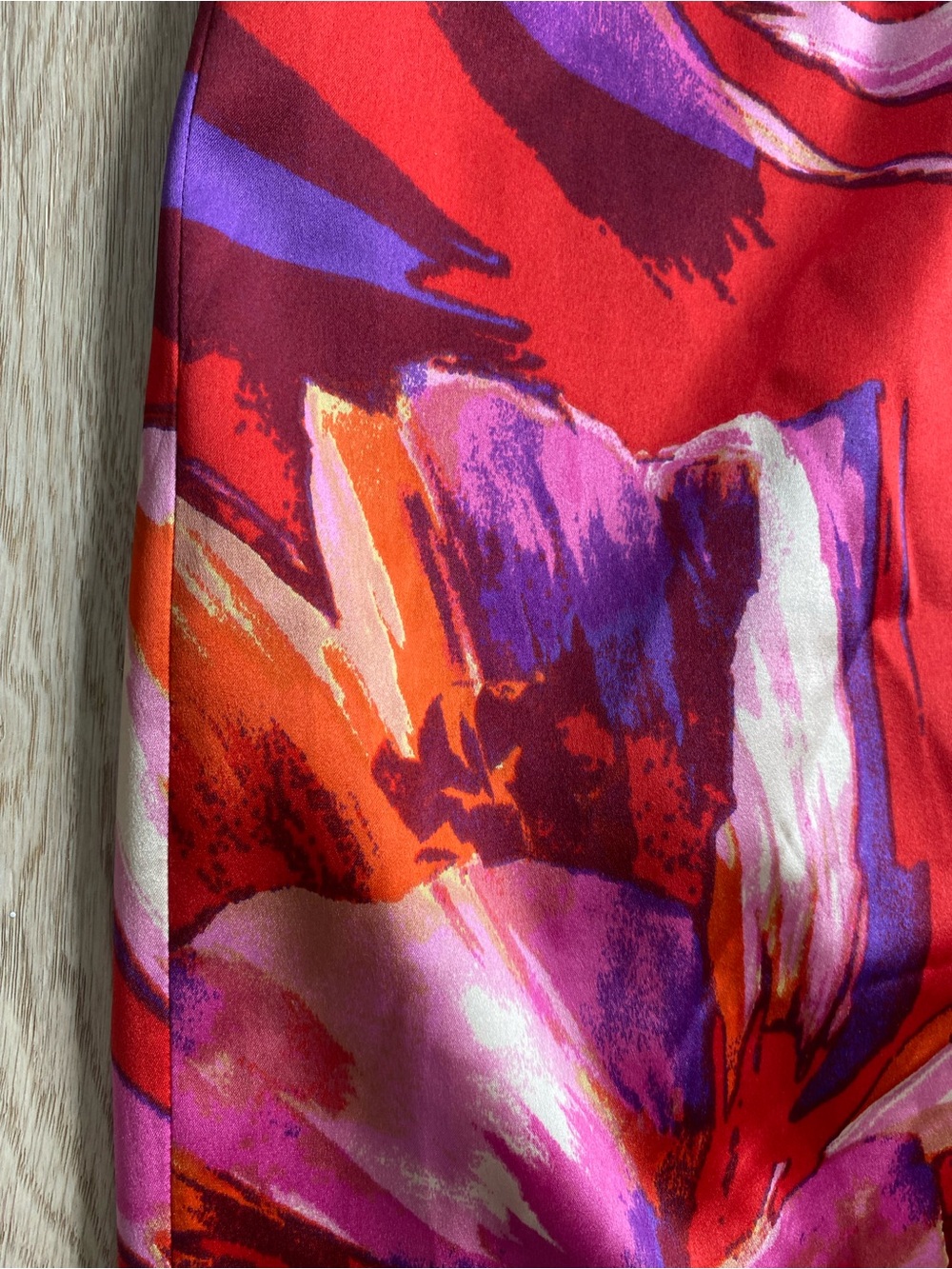 David Meister Silk Blend Floral Cocktail Dress NWT Red Pink Mini Party Dress - Picture 7 of 16